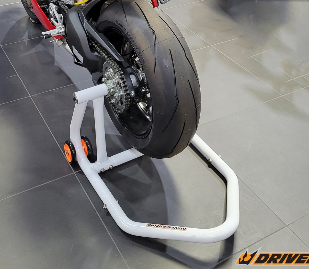 Motorcycle dirt bike Rear Stand Paddock swing Lift Under Fork Wheel KTM Honda 