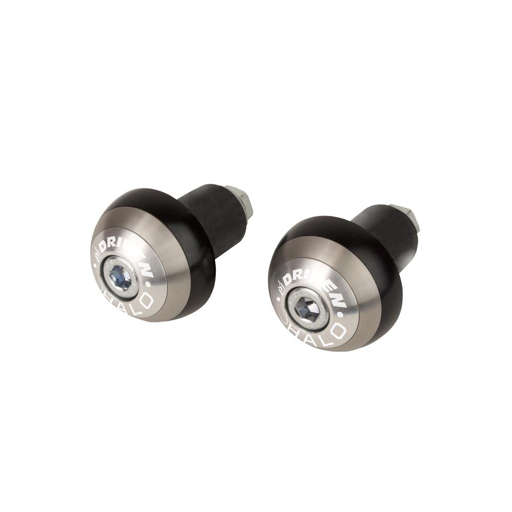 Silver/One Size Driven Racing Halo Bar End Weights Silver/One Size Driven Racing Halo Bar End Weights